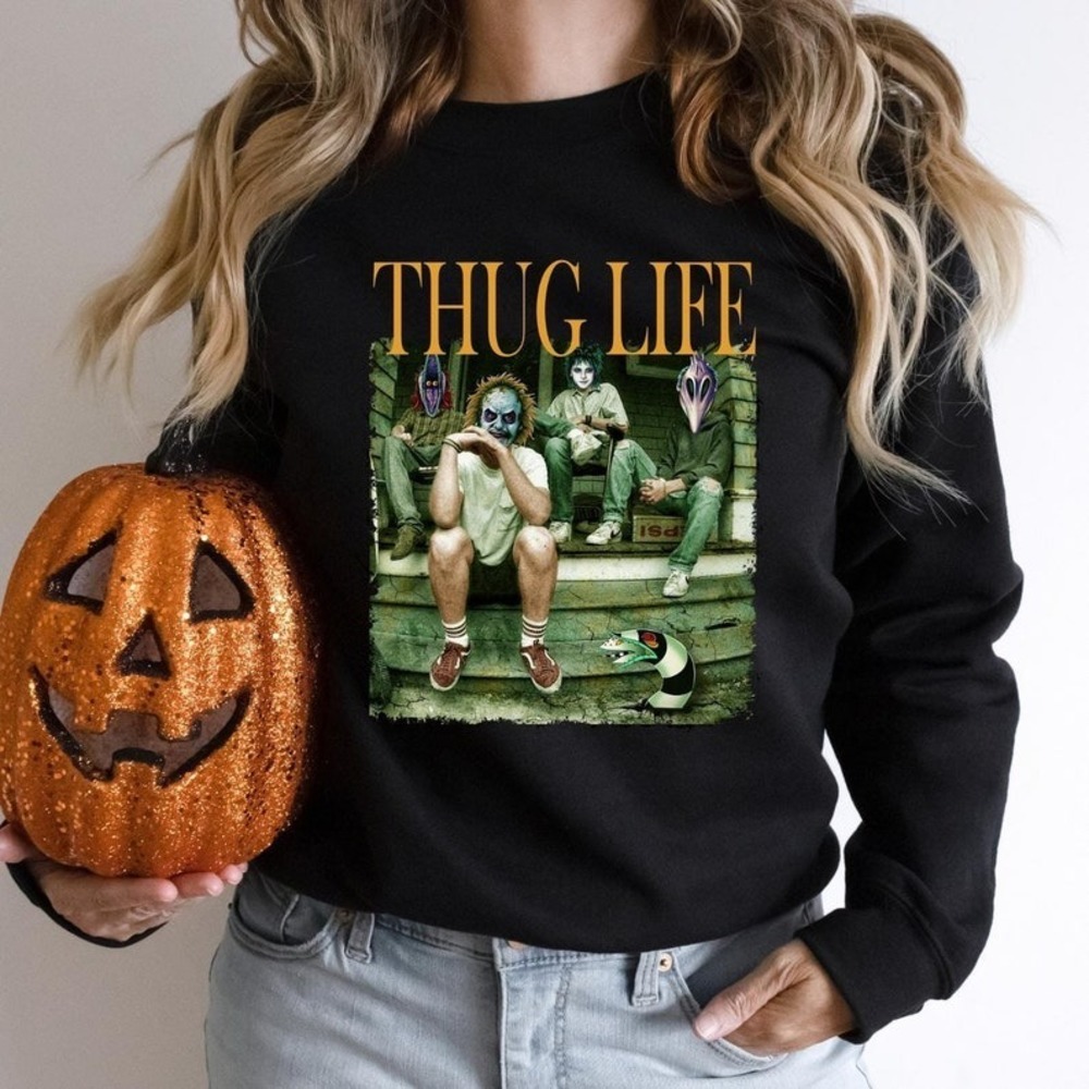 Thug Life Beetlejuice Halloween Killer Sweatshirt, It’s Showtime Beetlejuice